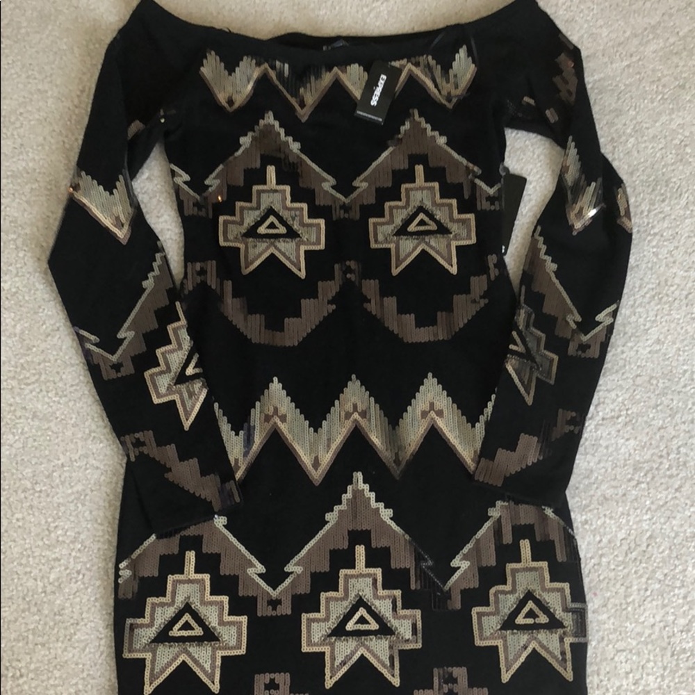 Sequin express dress